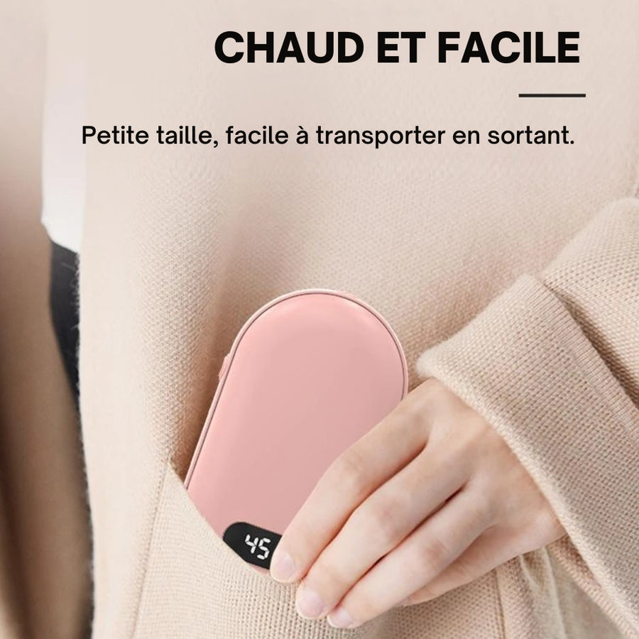 Chauffe-mains de poche à double face